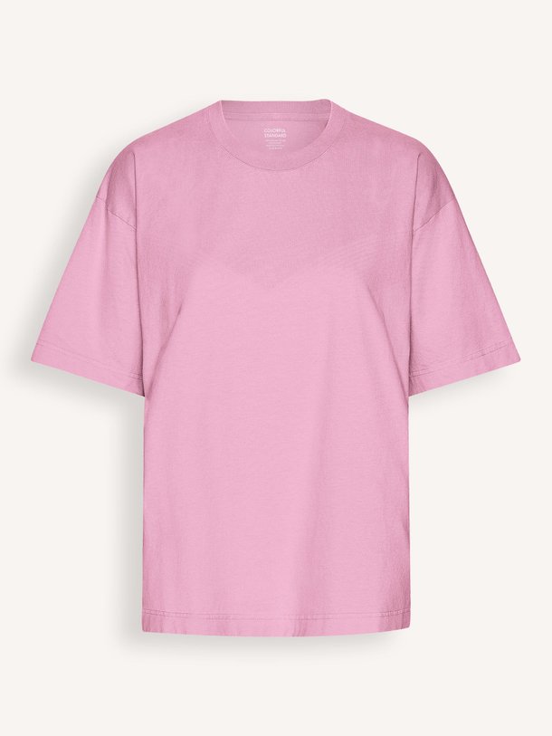 Ontdek de Organic cotton oversized T-shirt van Colorful Standard in de kleur roze bij Orangebag. Op werkdagen voor 21:45 besteld, morgen in huis.