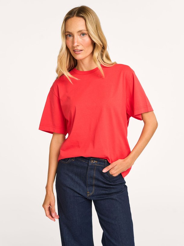 Ontdek de Unisex organic cotton oversized T-shirt van Colorful Standard in de kleur rood bij Orangebag. Op werkdagen voor 21:45 besteld, morgen in huis.