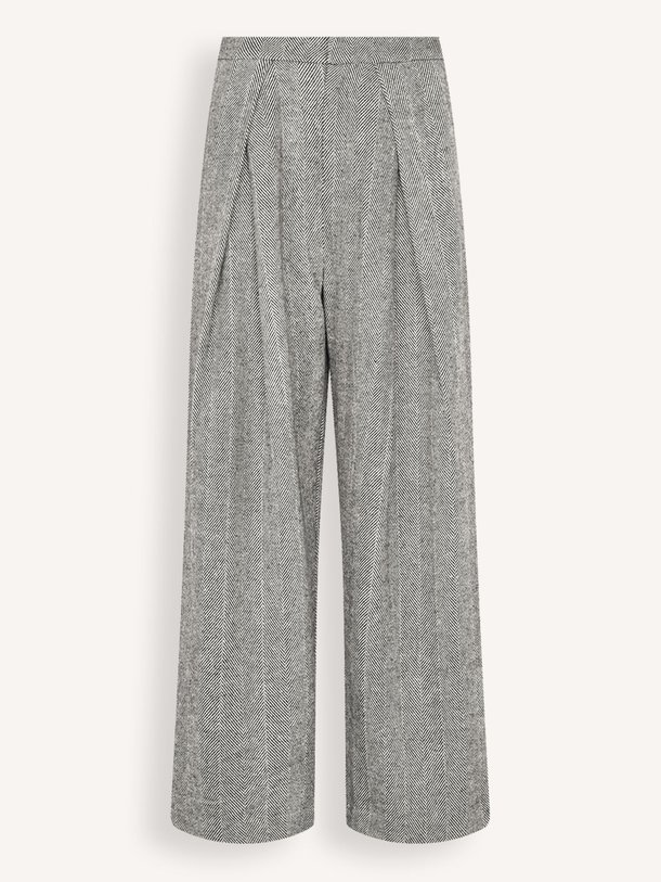 Ontdek de Zolall wolmix broek met dessin van Lollys Laundry in de kleur zwart bij Orangebag. Op werkdagen voor 21:45 besteld, morgen in huis.