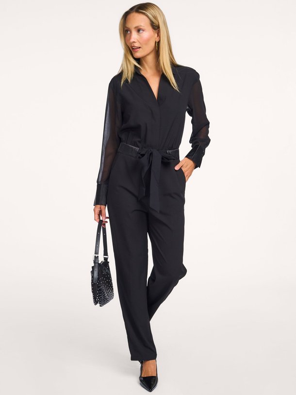 Ontdek de Geweven jumpsuit van Yaya in de kleur zwart bij Orangebag. Op werkdagen voor 21:45 besteld, morgen in huis.