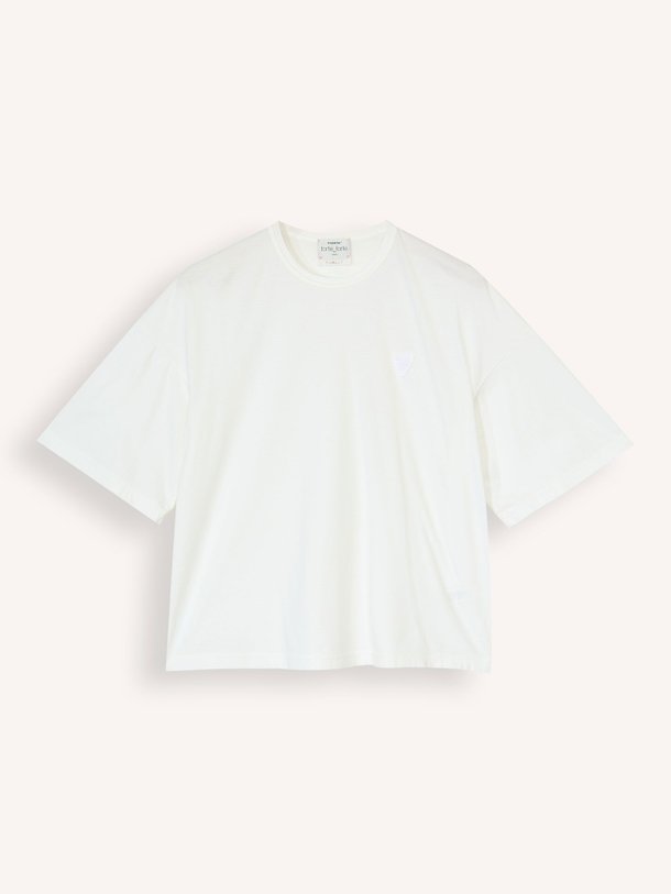 Ontdek de Katoenen T-shirt van forte_forte in de kleur wit bij Orangebag. Op werkdagen voor 21:45 besteld, morgen in huis.