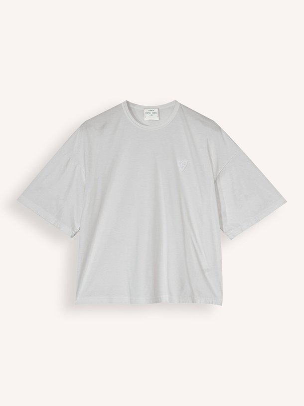 Ontdek de Katoenen T-shirt van forte_forte in de kleur grijs bij Orangebag. Op werkdagen voor 21:45 besteld, morgen in huis.