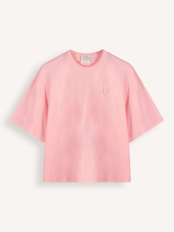 Ontdek de Katoenen oversized T-shirt van forte_forte in de kleur roze bij Orangebag. Op werkdagen voor 21:45 besteld, morgen in huis.