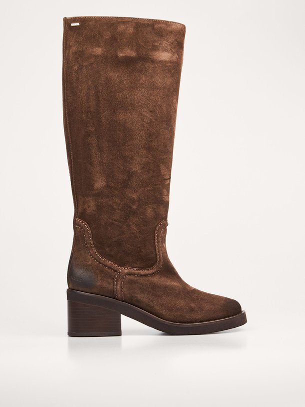 Ontdek de Cassy suéde hoge laarzen van Nubikk in de kleur bruin bij Orangebag. Op werkdagen voor 21:45 besteld, morgen in huis.