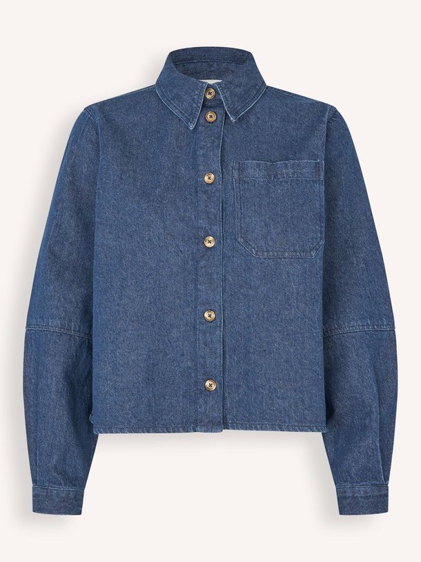 Ontdek de Possy denim blouse van Modstrom in de kleur blauw bij Orangebag. Op werkdagen voor 21:45 besteld, morgen in huis.