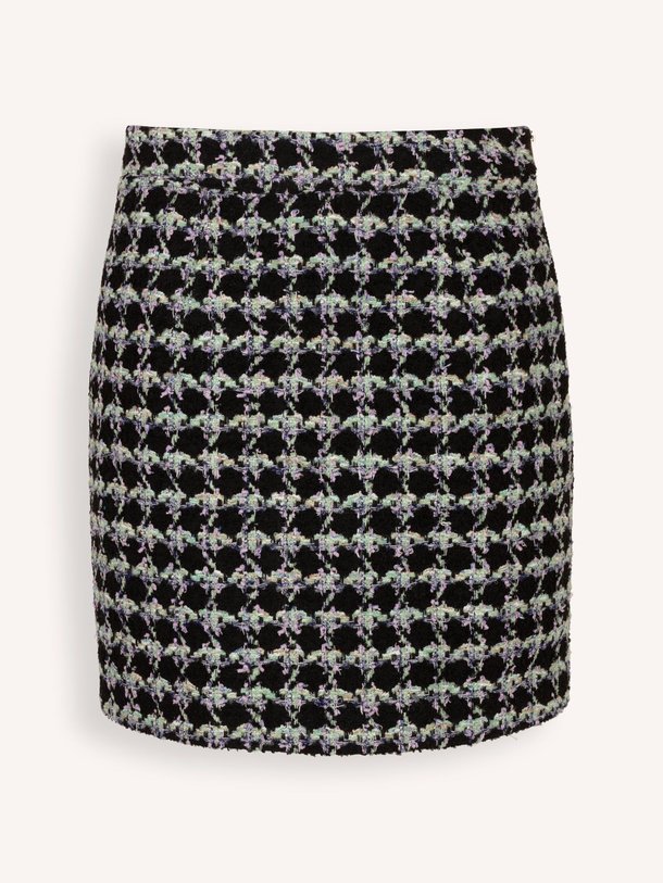 Ontdek de Rachna wolmix bouclé mini rok van Freebird in de kleur zwart bij Orangebag. Op werkdagen voor 21:45 besteld, morgen in huis.