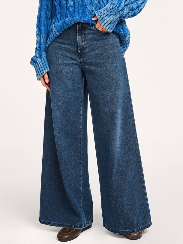 Ontdek de Marlene mid waist wide leg jeans van Lois in de kleur donkerblauw bij Orangebag. Op werkdagen voor 21:45 besteld, morgen in huis.