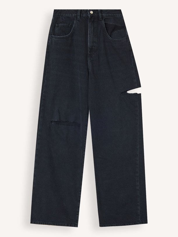 Ontdek de Poppy mid waist wide leg destroyed jeans van Icon Denim in de kleur zwart bij Orangebag. Op werkdagen voor 21:45 besteld, morgen in huis.