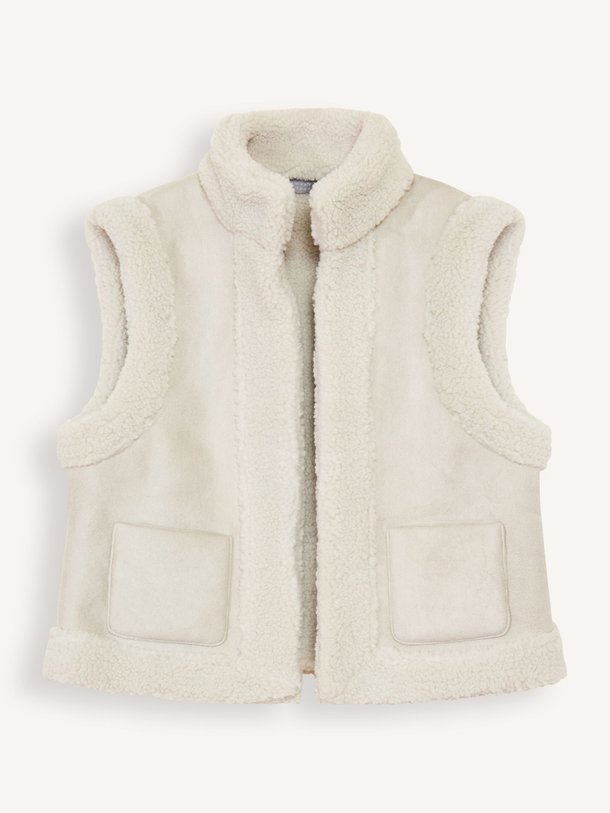 Ontdek de Geweven teddy gilet van No Man's Land in de kleur lichtgrijs bij Orangebag. Op werkdagen voor 21:45 besteld, morgen in huis.