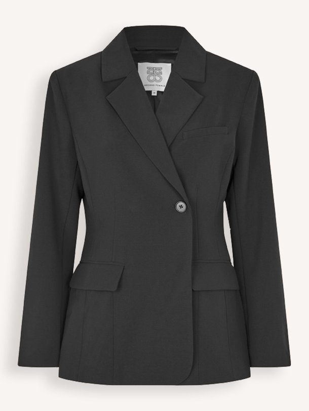 Ontdek de Fique geweven blazer van Second Female in de kleur zwart bij Orangebag. Op werkdagen voor 21:45 besteld, morgen in huis.