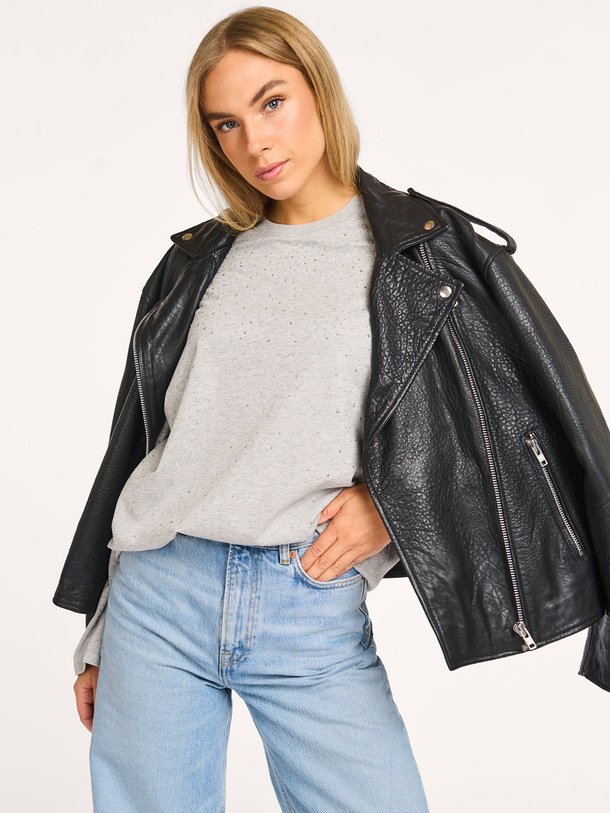 Ontdek de Katoenen longsleeve met studs van Alix The Label in de kleur grijs bij Orangebag. Op werkdagen voor 21:45 besteld, morgen in huis.