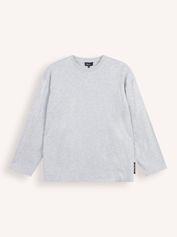 Ontdek de Katoenen longsleeve met studs van Alix The Label in de kleur grijs bij Orangebag. Op werkdagen voor 21:45 besteld, morgen in huis.