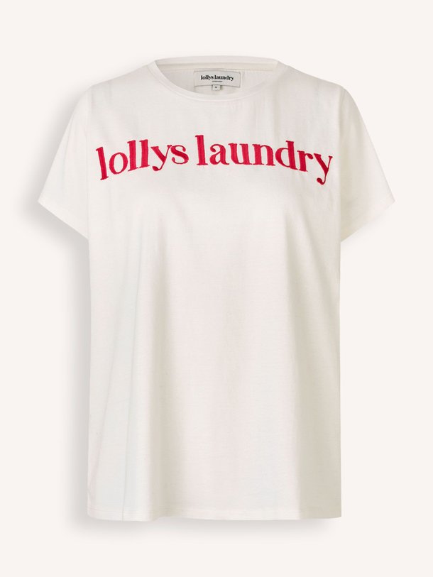Ontdek de Roma katoenen logo T-shirt van Lollys Laundry in de kleur wit bij Orangebag. Op werkdagen voor 21:45 besteld, morgen in huis.