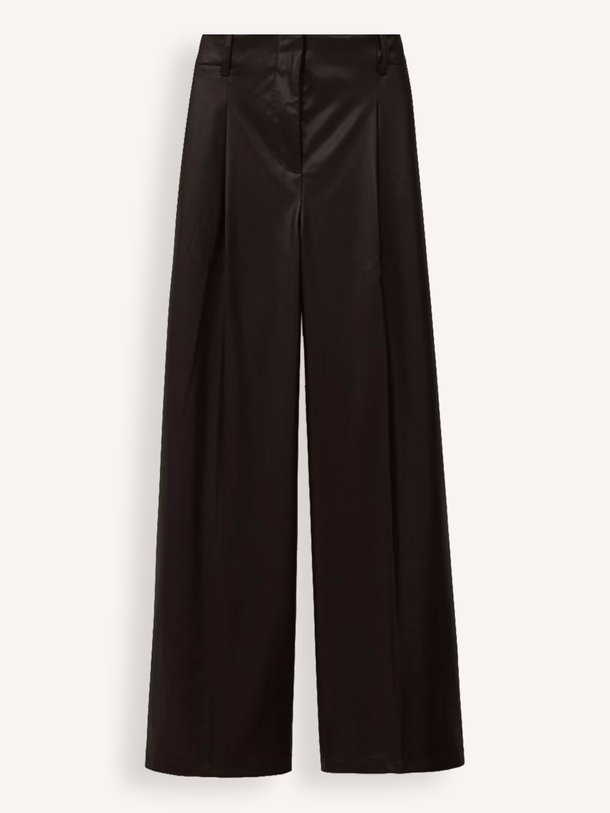 Ontdek de Rami geweven leatherlook broek van ba-sh in de kleur donkerbruin bij Orangebag. Op werkdagen voor 21:45 besteld, morgen in huis.