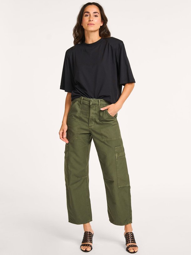 Ontdek de Marcelle katoenen cargo broek van Citizens of Humanity in de kleur donkergroen bij Orangebag. Op werkdagen voor 21:45 besteld, morgen in huis.
