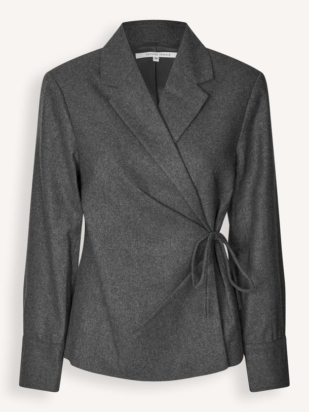Ontdek de Milea wolmix blazer van Second Female in de kleur donkergrijs bij Orangebag. Op werkdagen voor 21:45 besteld, morgen in huis.