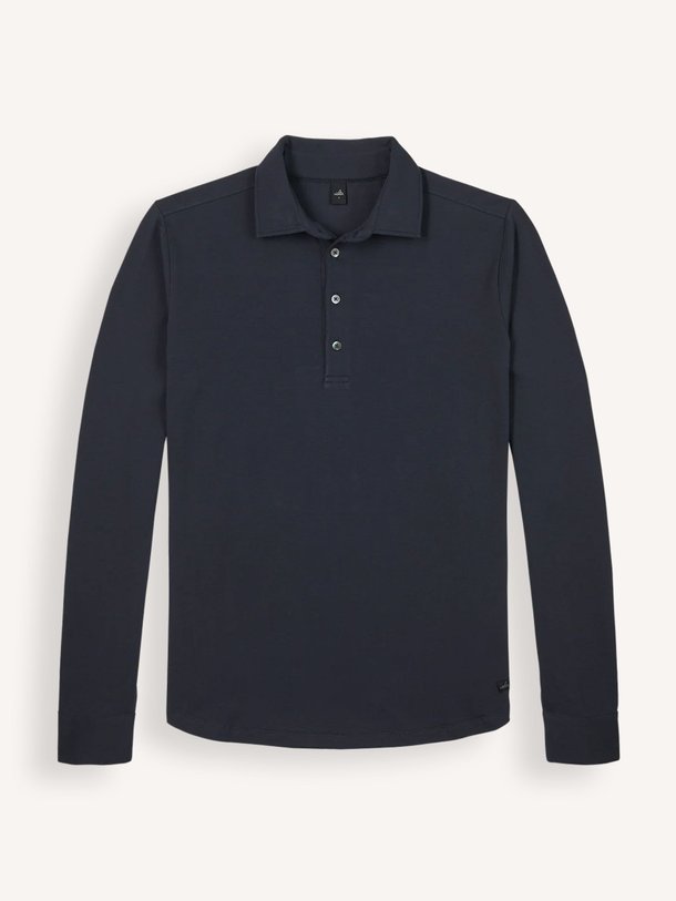 Ontdek de Edwards lyocell/wolmix polo van Wahts in de kleur donkerblauw bij Orangebag. Op werkdagen voor 21:45 besteld, morgen in huis.