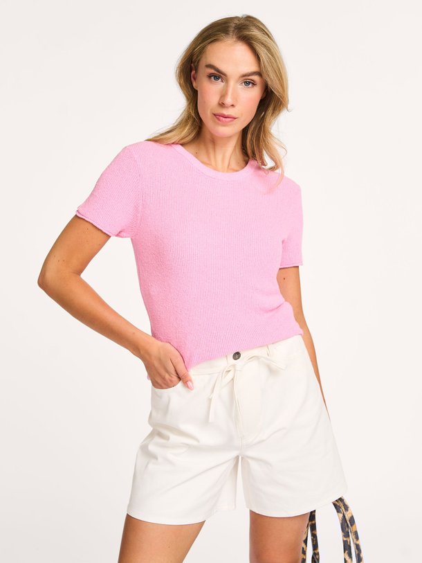 Ontdek de Nigella katoenmix top van Modstrom in de kleur roze bij Orangebag. Op werkdagen voor 21:45 besteld, morgen in huis.