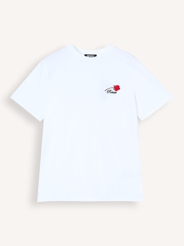 Ontdek de Organic cotton oversized T-shirt van Rotate Birger Christensen in de kleur wit bij Orangebag. Op werkdagen voor 21:45 besteld, morgen in huis.