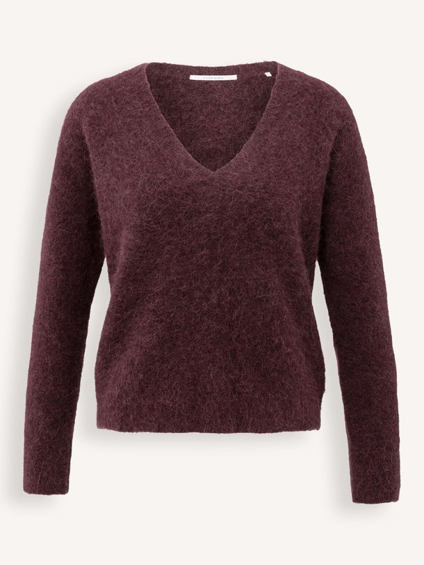 Ontdek de Alpacamix trui van Yaya in de kleur bordeauxrood bij Orangebag. Op werkdagen voor 21:45 besteld, morgen in huis.