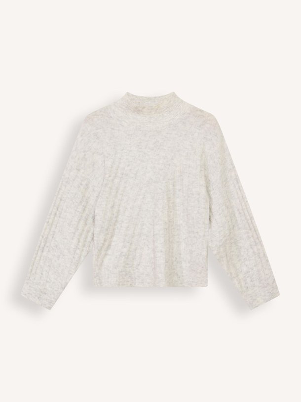 Ontdek de Cecily merino wolmix gemêleerde trui van Knit-ted in de kleur lichtgrijs bij Orangebag. Op werkdagen voor 21:45 besteld, morgen in huis.