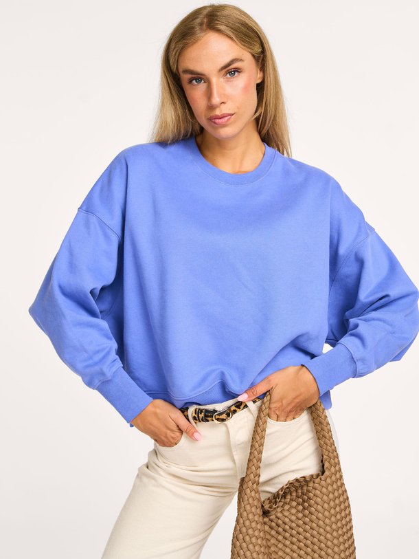Ontdek de Isi katoenen sweater van Sessun in de kleur blauw bij Orangebag. Op werkdagen voor 21:45 besteld, morgen in huis.