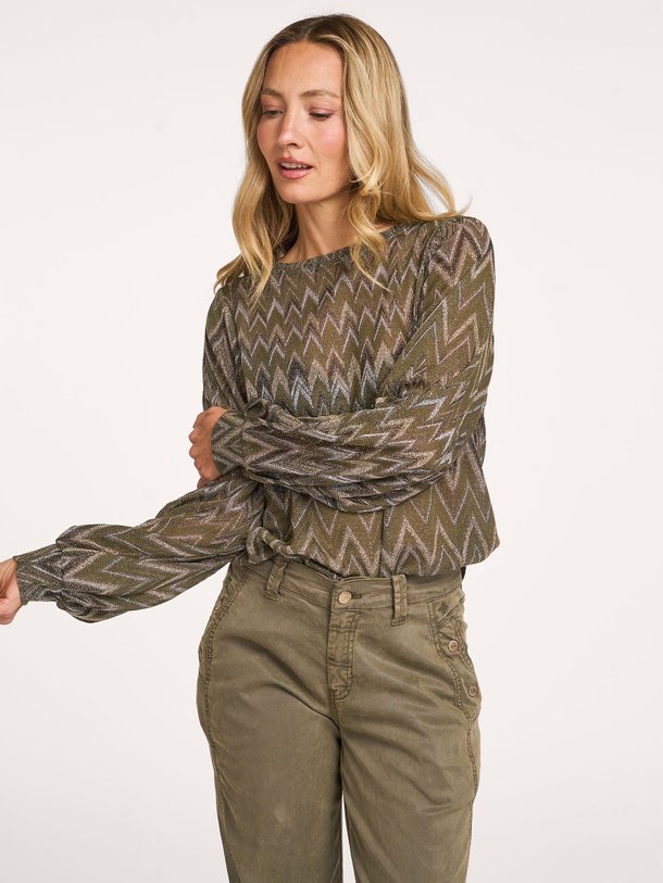 Ontdek de Geweven top met lurex van Summum in de kleur groen bij Orangebag. Op werkdagen voor 21:45 besteld, morgen in huis.