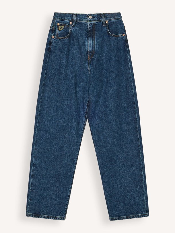 Ontdek de Globe high waist barrel fit jeans van Lois in de kleur donkerblauw bij Orangebag. Op werkdagen voor 21:45 besteld, morgen in huis.