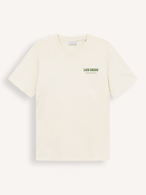 Ontdek de Ben organic cotton T-shirt van Les Deux in de kleur ecru bij Orangebag. Op werkdagen voor 21:45 besteld, morgen in huis.
