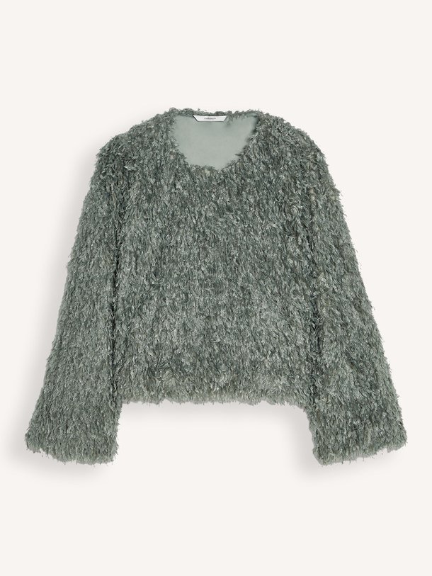 Ontdek de Geweven fluffy trui van Summum in de kleur grijsgroen bij Orangebag. Op werkdagen voor 21:45 besteld, morgen in huis.