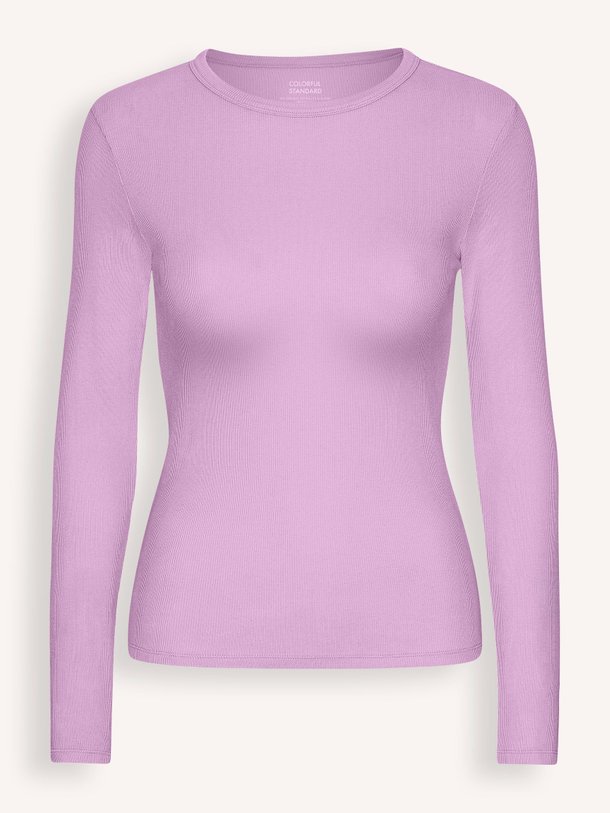 Ontdek de Organic cottonmix rib longesleeve van Colorful Standard in de kleur lila bij Orangebag. Op werkdagen voor 21:45 besteld, morgen in huis.