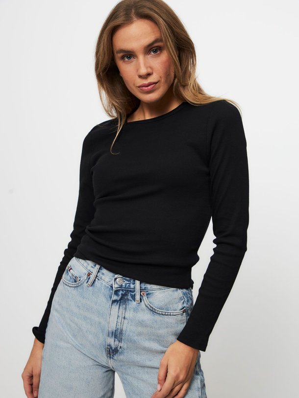 Ontdek de Organic cotton rib jersey longsleeve van Colorful Standard in de kleur zwart bij Orangebag. Op werkdagen voor 21:45 besteld, morgen in huis.