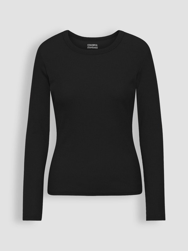 Ontdek de Organic cotton rib jersey longsleeve van Colorful Standard in de kleur zwart bij Orangebag. Op werkdagen voor 21:45 besteld, morgen in huis.