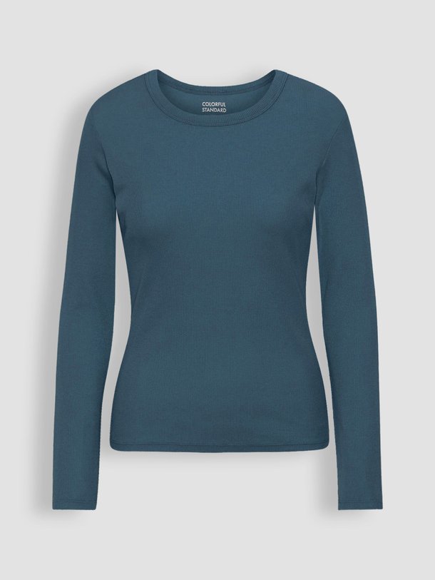 Ontdek de Organic cotton rib jersey longsleeve van Colorful Standard in de kleur petrol bij Orangebag. Op werkdagen voor 21:45 besteld, morgen in huis.