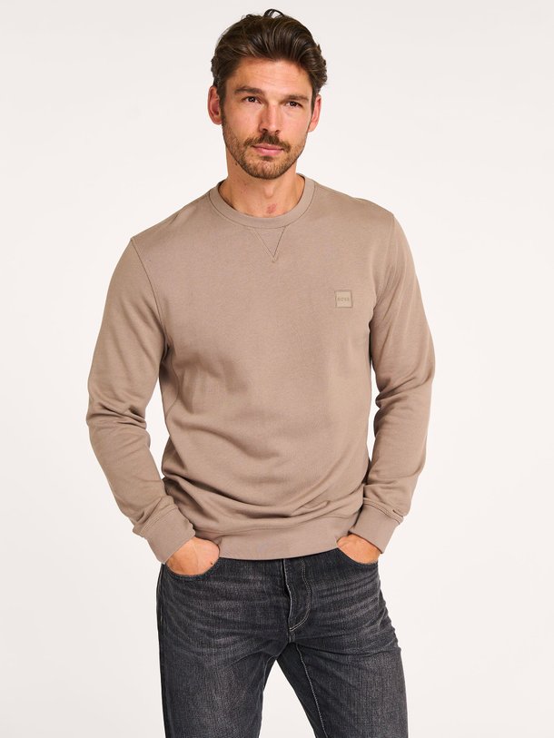 Ontdek de Westart katoenen sweater van Boss in de kleur groen/bruin bij Orangebag. Op werkdagen voor 21:45 besteld, morgen in huis.