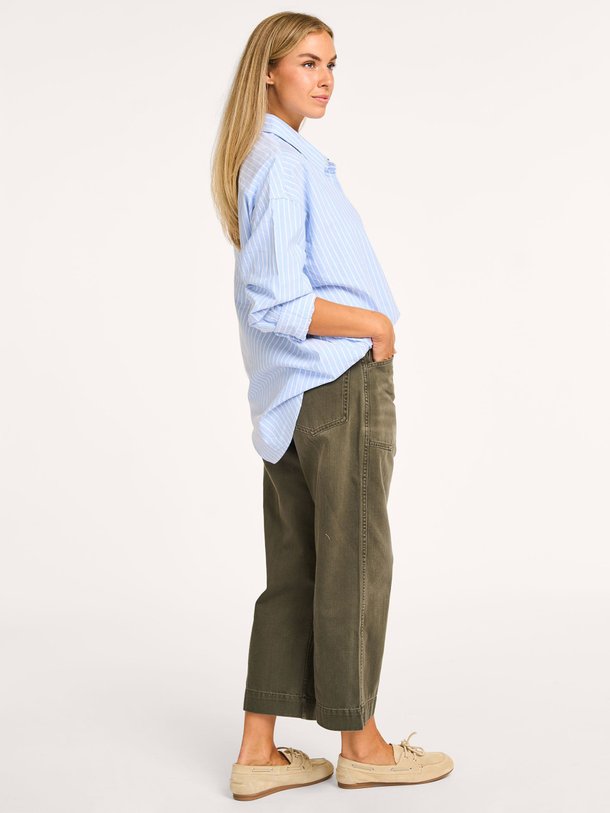Ontdek de Katoenen blouse met gestreept dessin van Denimist in de kleur lichtblauw bij Orangebag. Op werkdagen voor 21:45 besteld, morgen in huis.