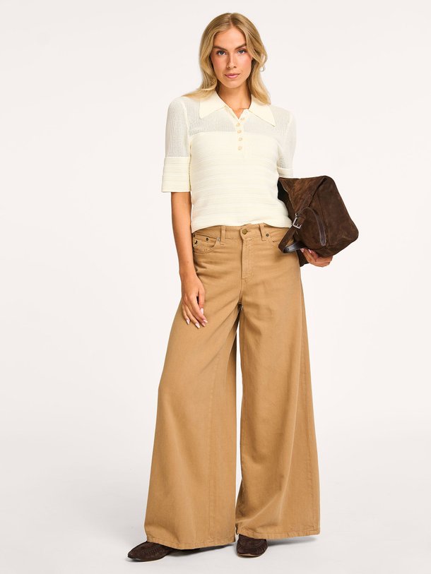 Ontdek de Marlene mid waist wide leg jeans van Lois in de kleur camel bij Orangebag. Op werkdagen voor 21:45 besteld, morgen in huis.