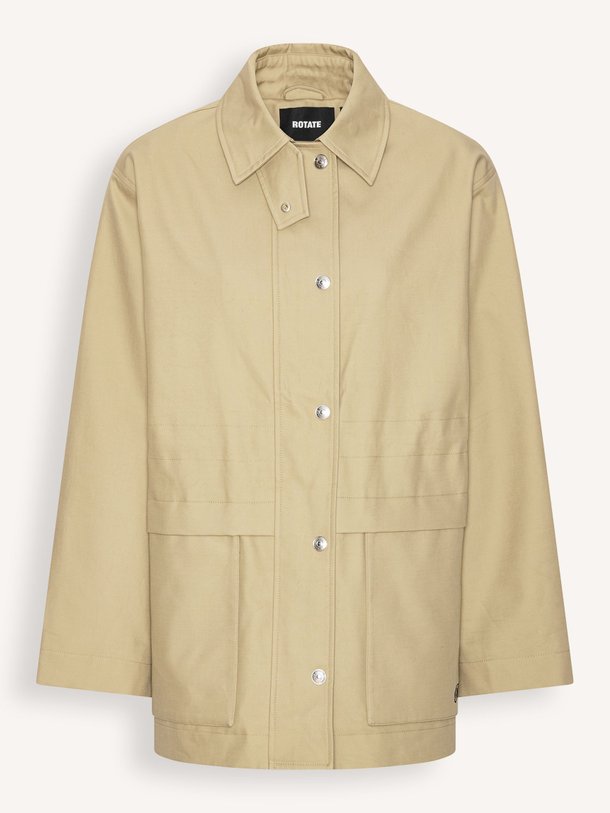 Ontdek de Cilja organic cotton jas van Rotate Birger Christensen in de kleur beige bij Orangebag. Op werkdagen voor 21:45 besteld, morgen in huis.