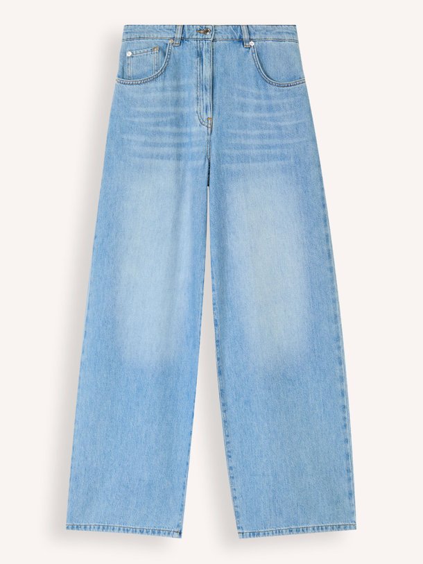 Ontdek de Ulysse high waist loose fit non-stretch jeans van Iro in de kleur lichtblauw bij Orangebag. Op werkdagen voor 21:45 besteld, morgen in huis.