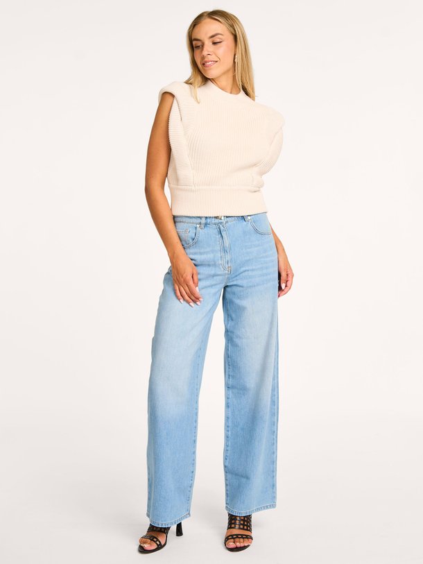 Ontdek de Ulysse high waist loose fit non-stretch jeans van Iro in de kleur lichtblauw bij Orangebag. Op werkdagen voor 21:45 besteld, morgen in huis.