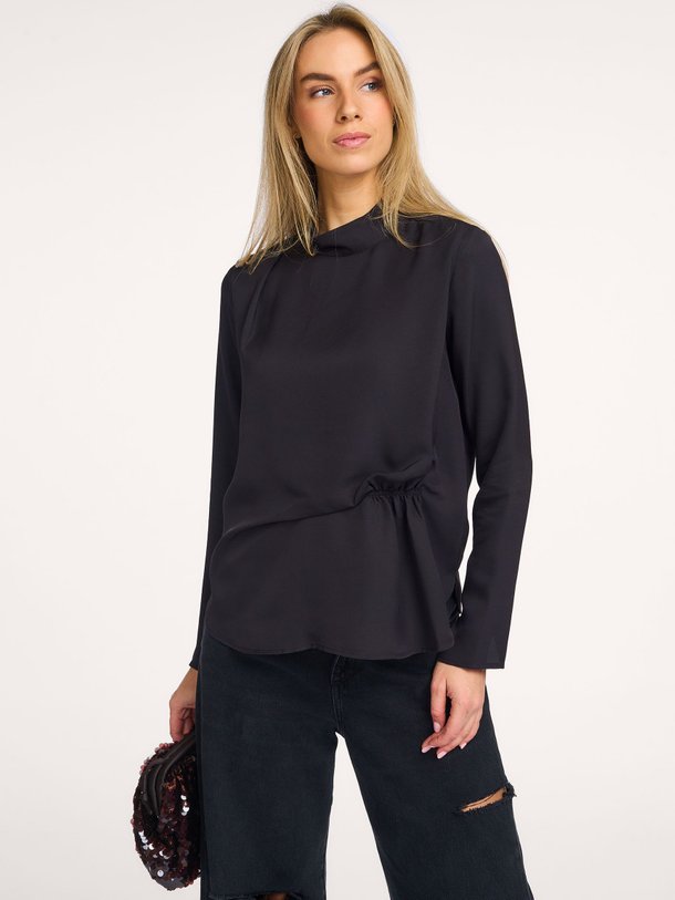 Ontdek de Glara viscosemix top van Second Female in de kleur zwart bij Orangebag. Op werkdagen voor 21:45 besteld, morgen in huis.