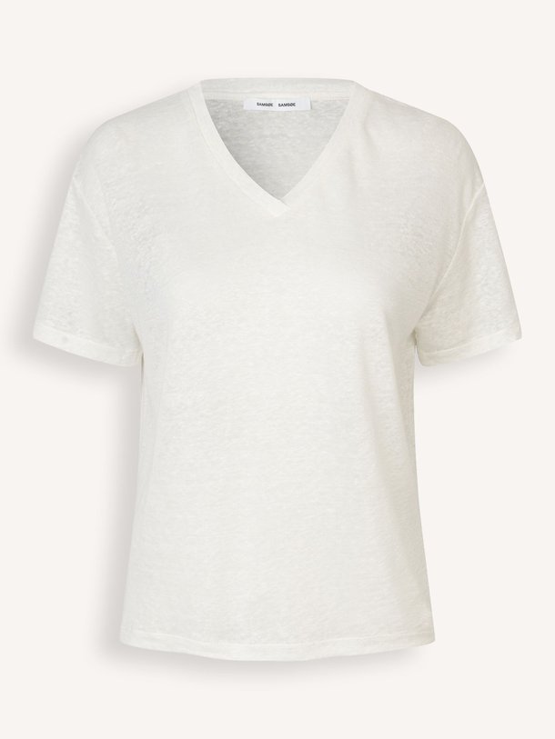Ontdek de Saeli organic linen T-shirt van Samsoe Samsoe in de kleur off-white bij Orangebag. Op werkdagen voor 21:45 besteld, morgen in huis.