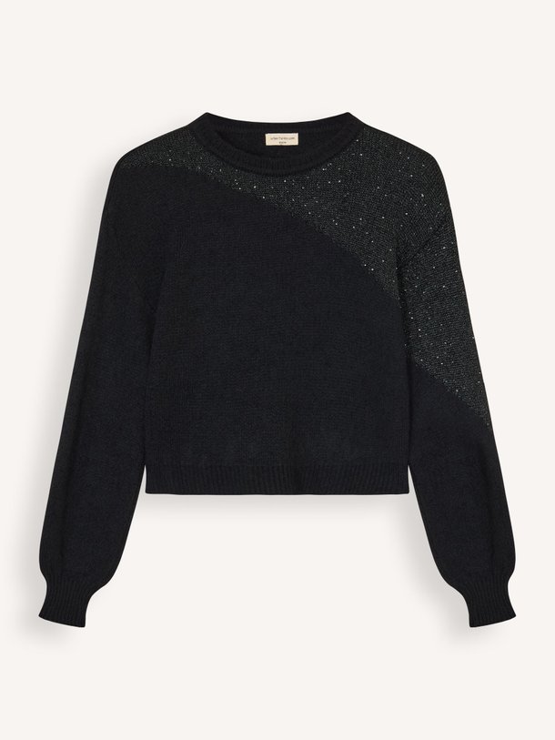 Ontdek de Erno wolmix lurex trui van La Fee Maraboutee in de kleur zwart bij Orangebag. Op werkdagen voor 21:45 besteld, morgen in huis.
