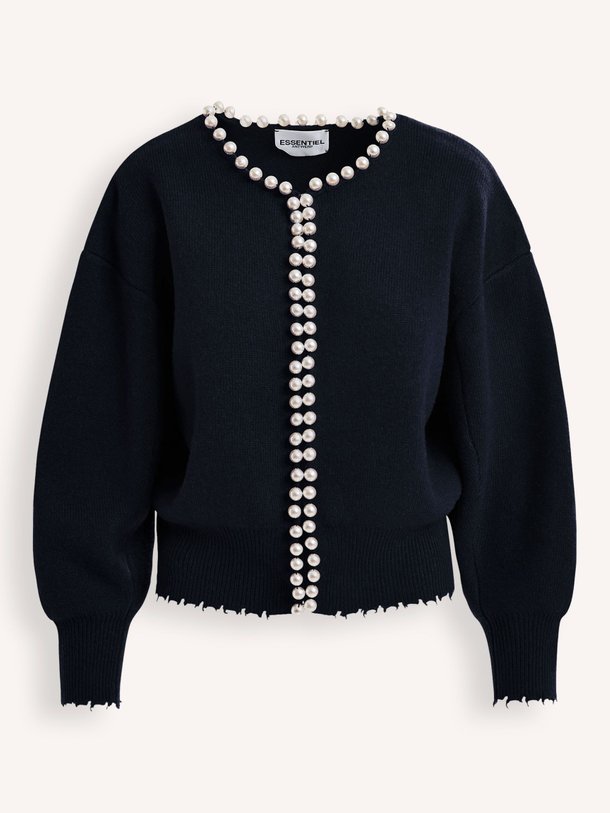 Ontdek de Ideas wolmix vest van Essentiel Antwerp in de kleur donkerblauw bij Orangebag. Op werkdagen voor 21:45 besteld, morgen in huis.