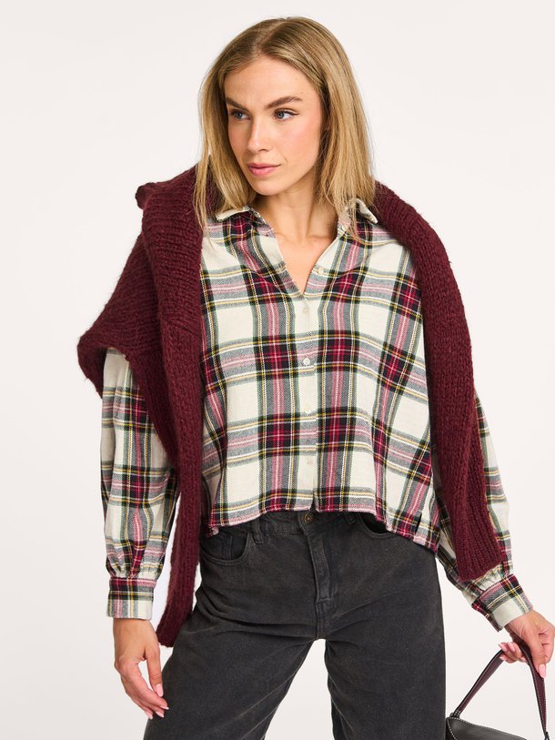 Ontdek de Sarah katoenen geruite blouse van By-Bar in de kleur off-white bij Orangebag. Op werkdagen voor 21:45 besteld, morgen in huis.