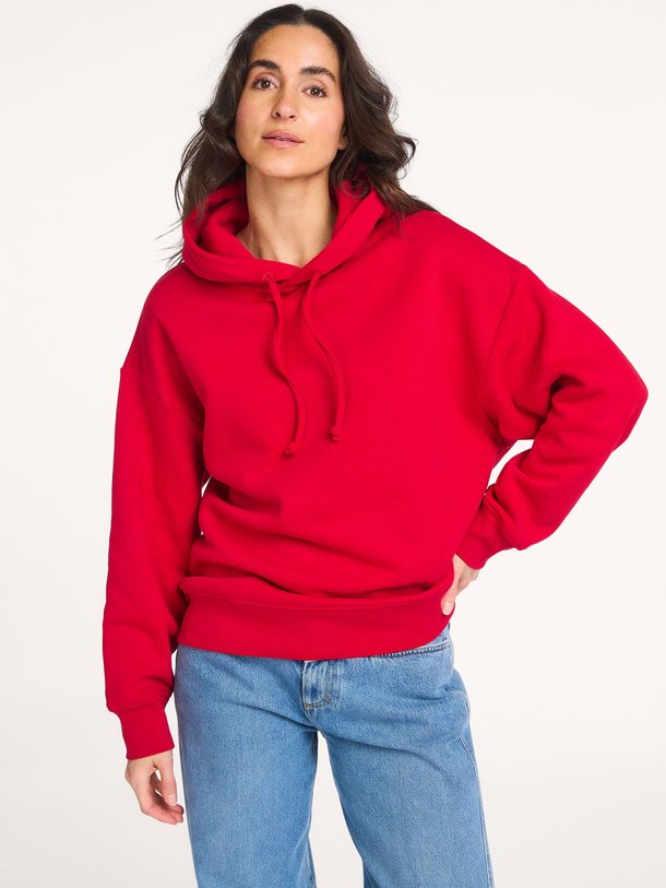 Ontdek de Organic cotton hoodie met print van Closed in de kleur rood bij Orangebag. Op werkdagen voor 21:45 besteld, morgen in huis.