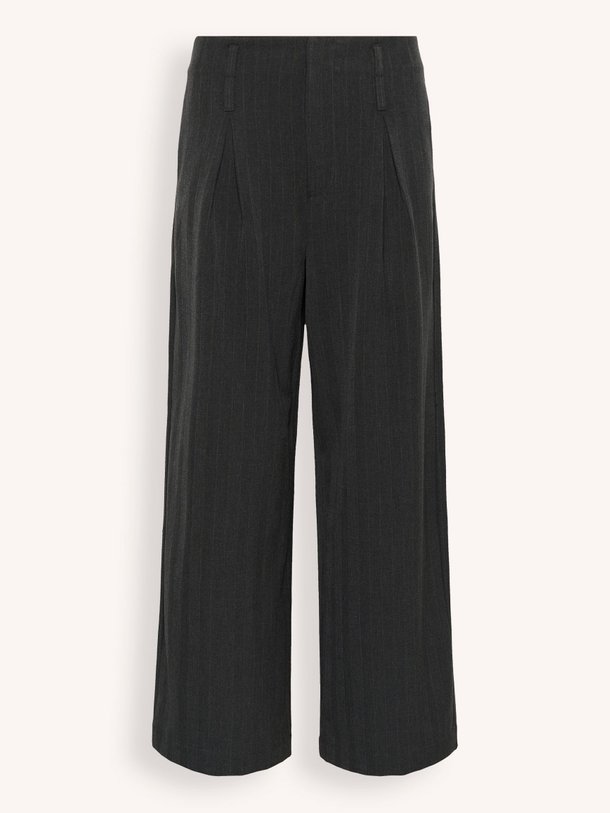 Ontdek de Luna viscosemix pantalon met krijtstreep van My Essential Wardrobe in de kleur antraciet bij Orangebag. Op werkdagen voor 21:45 besteld, morgen in huis.