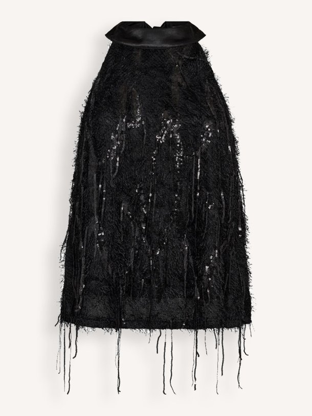 Ontdek de Silla geweven top met pailletten van Co'Couture in de kleur zwart bij Orangebag. Op werkdagen voor 21:45 besteld, morgen in huis.