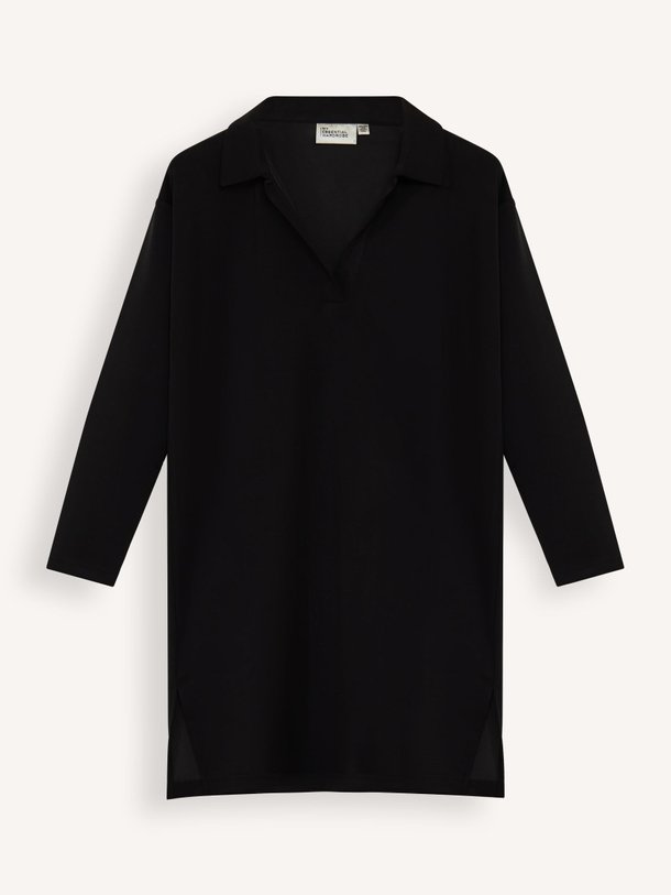 Ontdek de Helle modalmix polo jurk van My Essential Wardrobe in de kleur zwart bij Orangebag. Op werkdagen voor 21:45 besteld, morgen in huis.