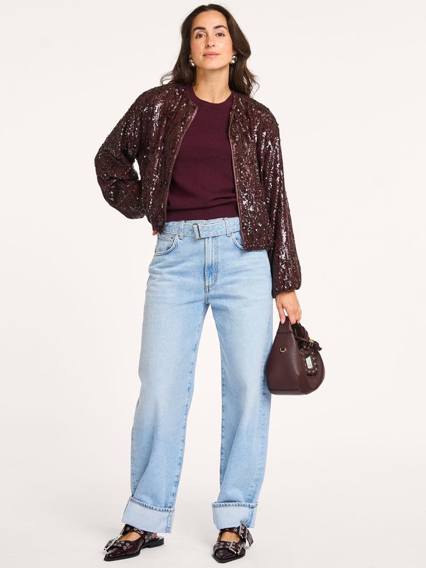 Ontdek de Sophie geweven jasje met pailletten van Co'Couture in de kleur donkerbruin bij Orangebag. Op werkdagen voor 21:45 besteld, morgen in huis.